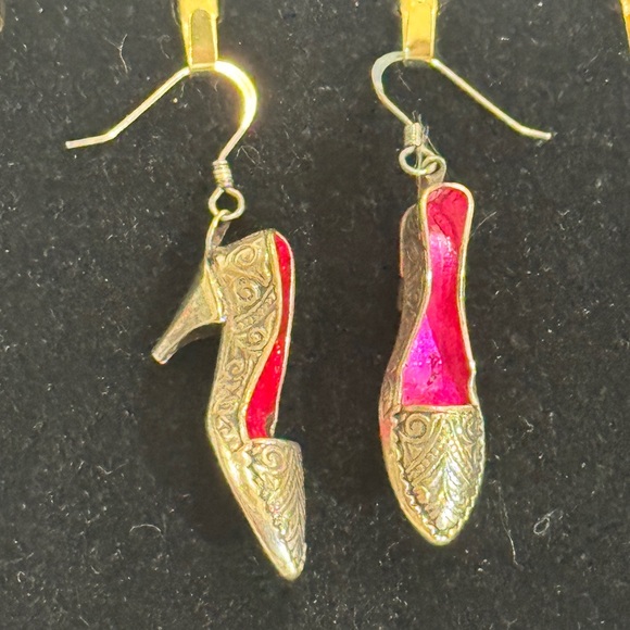 Vintage Sterling Dangle Earrings for Pierced Ears - Picture 3 of 5